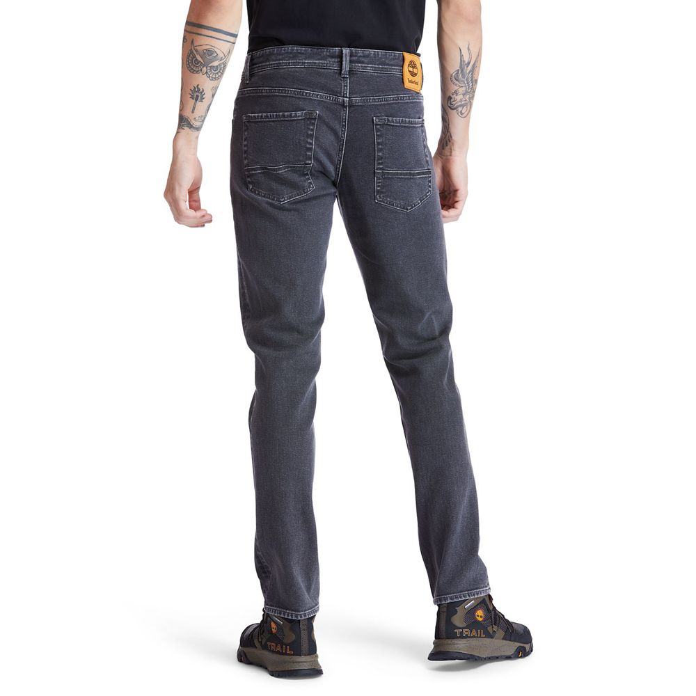 Pantaloni Timberland Barbati Gri - Sargent Lake Stretch Denim Jeans - Romania - SPBKIW097